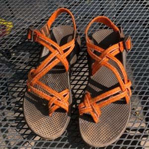 Orange Chacos Z sandals, women’s size 11